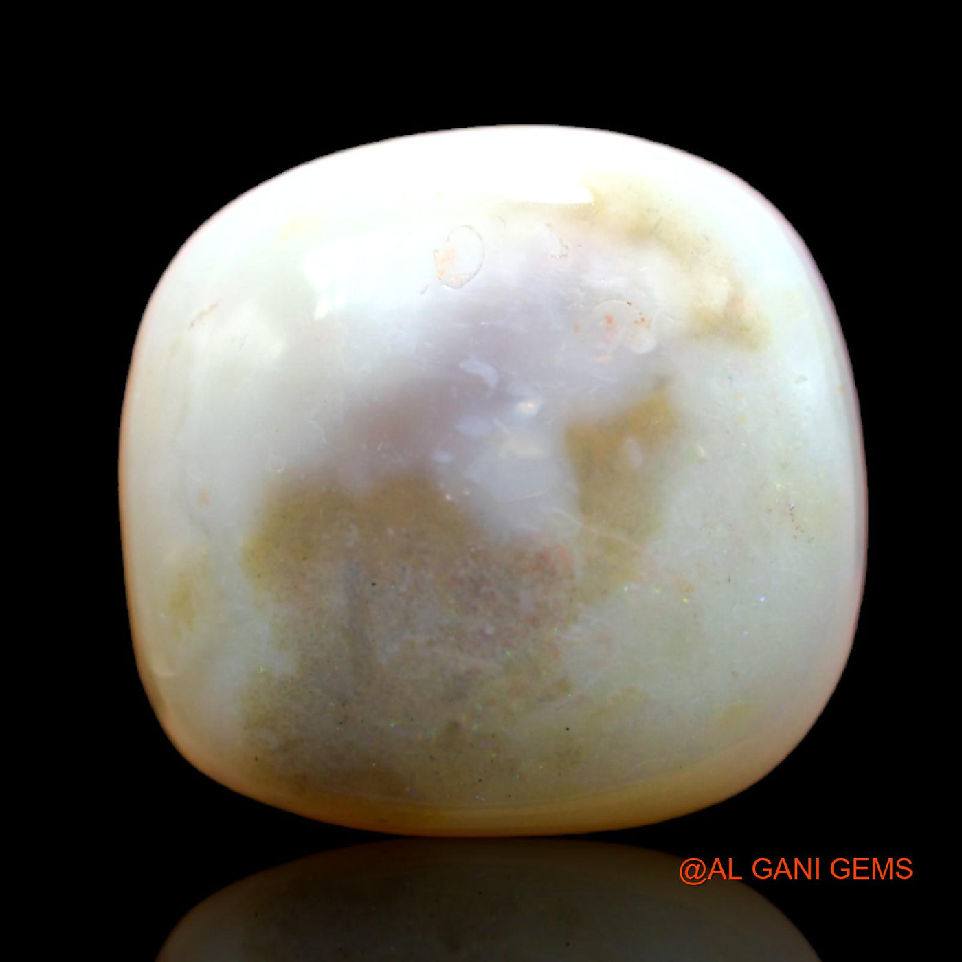 6.50 Cts Natural Australian Fire Opal Loose Gemstone Square Cabochon 15x14x4 mm AB-326