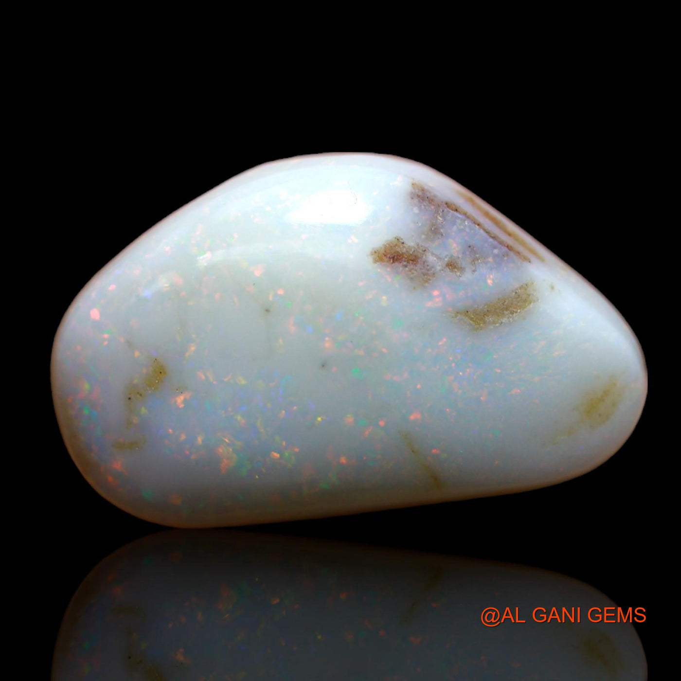 18.60 Cts Natural Australian Fire Opal Loose Gemstone Fancy Cabochon 24x14x8 mm AB-32