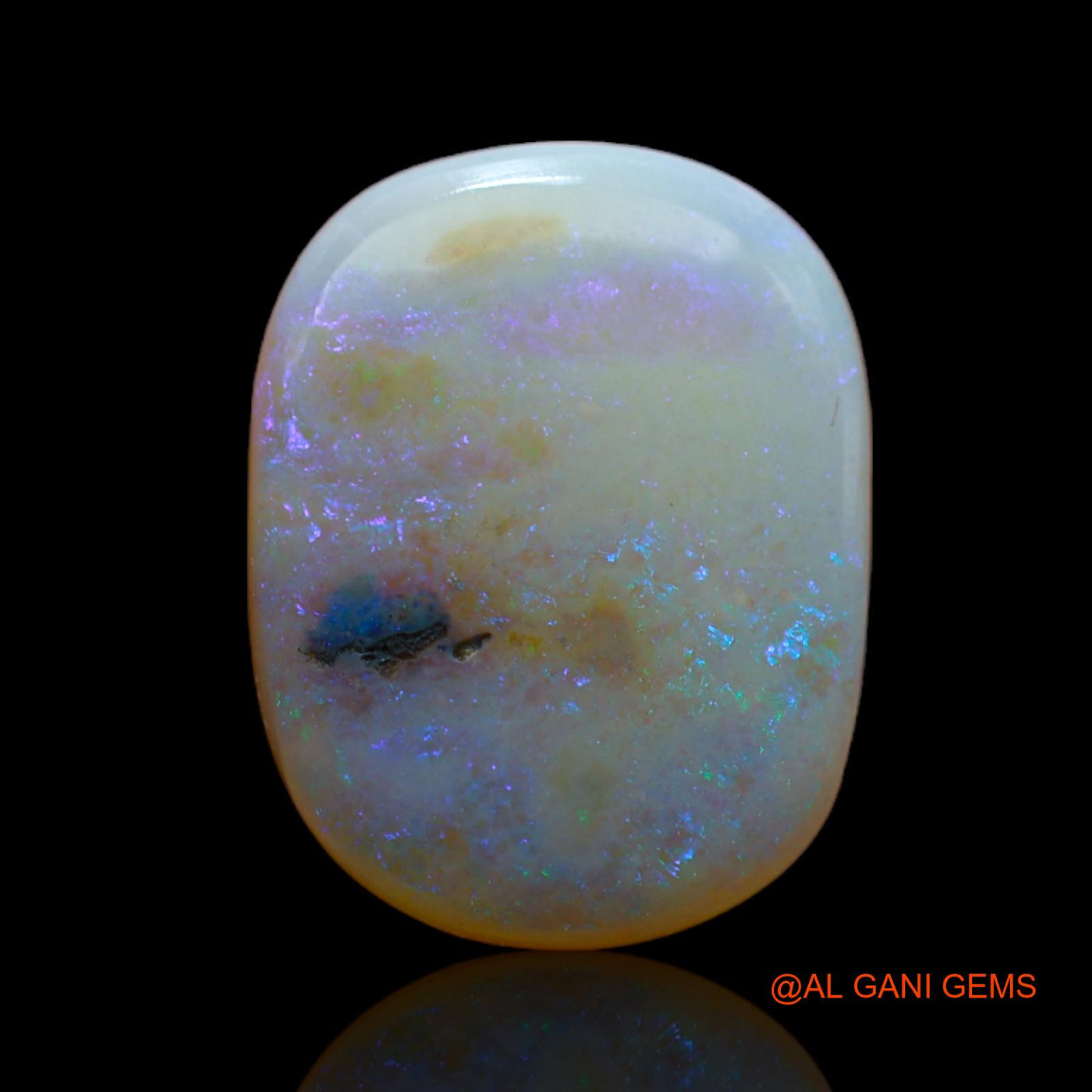5.80 Cts Natural Australian Fire Opal Loose Gemstone Oval Cabochon 16x12x4 mm AB-330