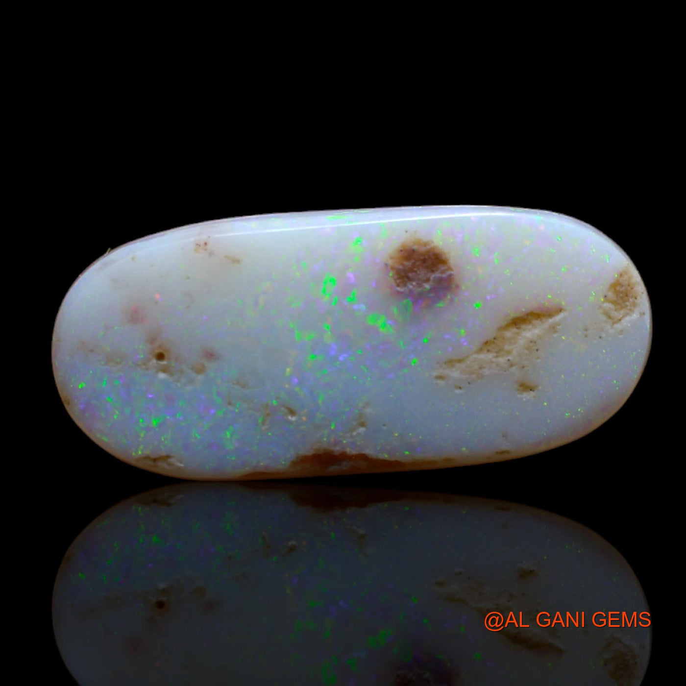 4.40 Cts Natural Australian Fire Opal Oval Cabochon Loose Gemstone For Jewelry 19x8x3 mm AB-331