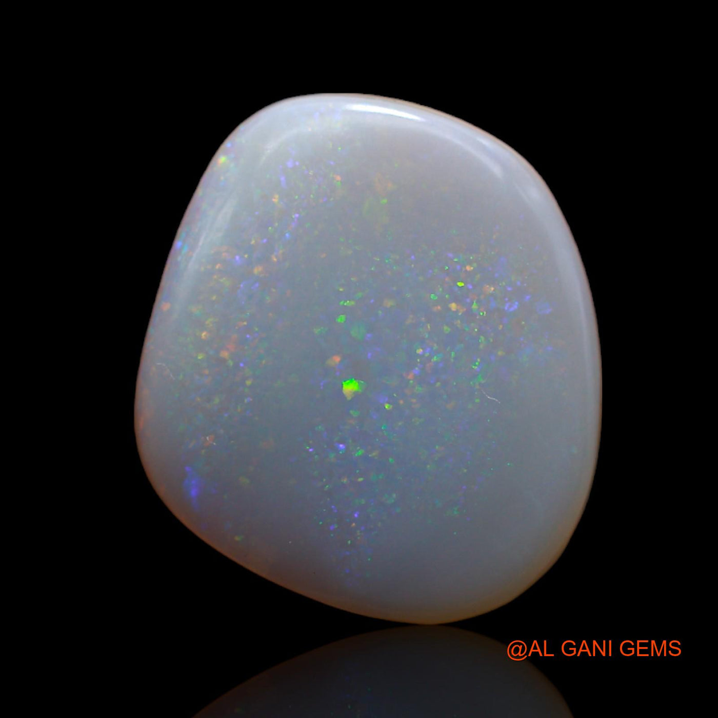 6.40 Cts Natural Australian Fire Opal Loose Gemstone Fancy Cabochon 15x14x4 mm AB-332