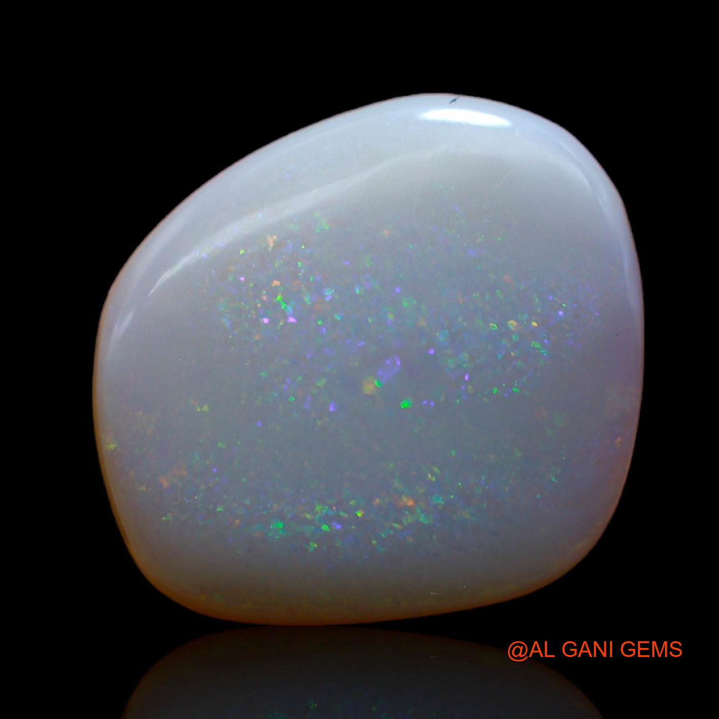 6.40 Cts Natural Australian Fire Opal Loose Gemstone Fancy Cabochon 15x14x4 mm AB-332