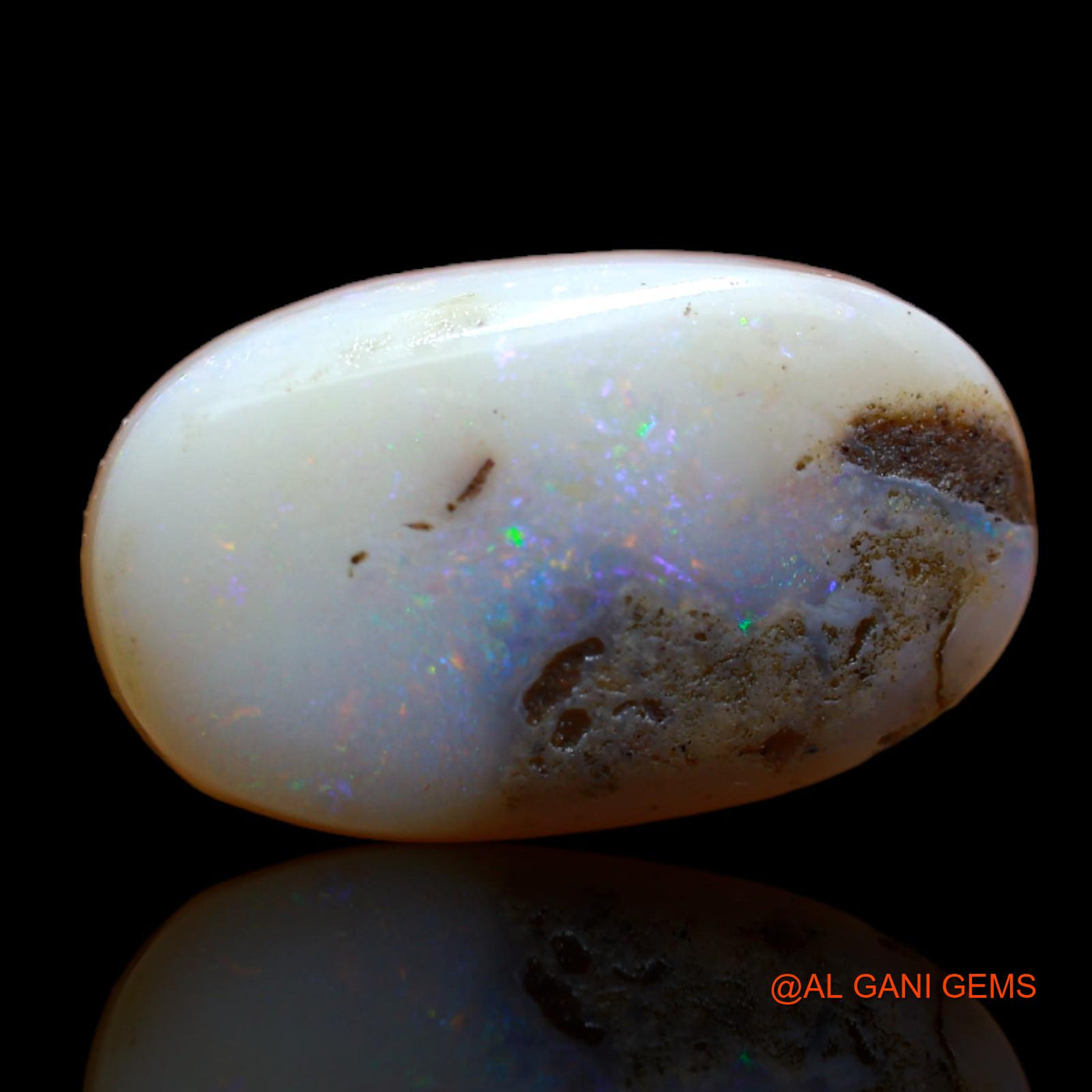 7.00 Cts Natural Australian Fire Opal Loose Gemstone Oval Cabochon 17x10x5 mm AB-333