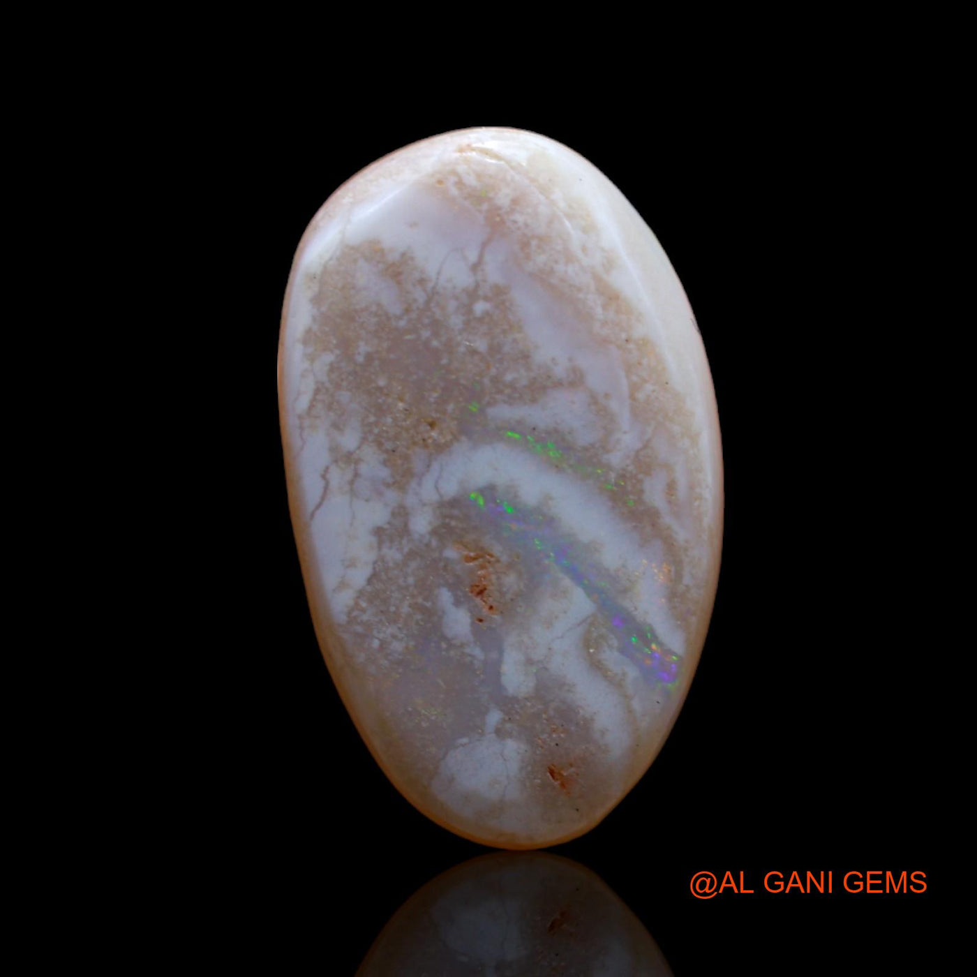 5.20 Cts Unheated Australian Fire Opal Loose Gemstone Fancy Cabochon Natural 18x11x3 mm AB-334