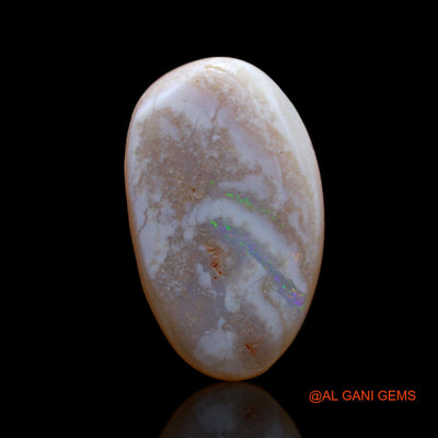 5.20 Cts Unheated Australian Fire Opal Loose Gemstone Fancy Cabochon Natural 18x11x3 mm AB-334