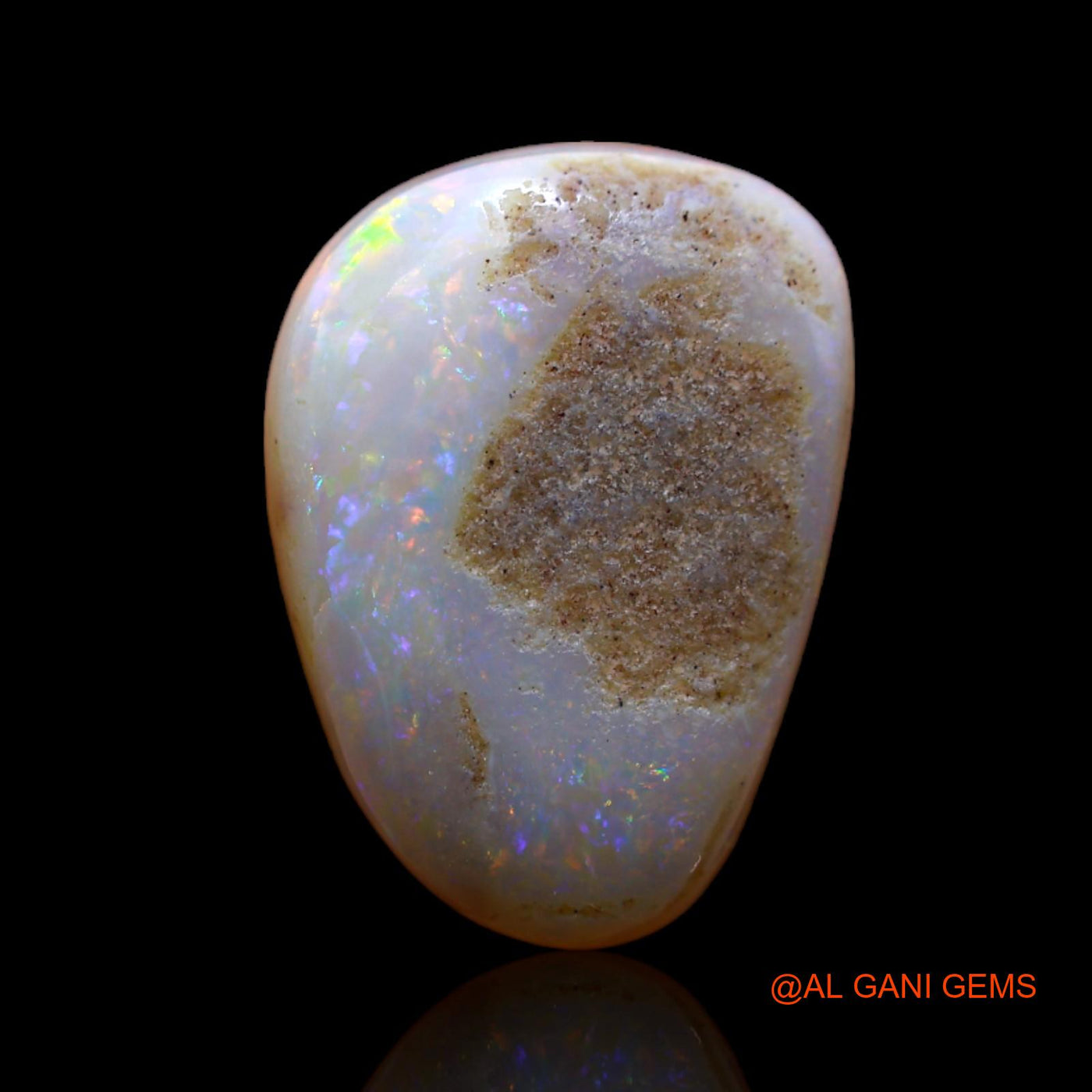 7.00 Cts Natural Australian Fire Opal Fancy Cabochon Loose Gemstone For Jewelry 16x11x5 mm AB-335