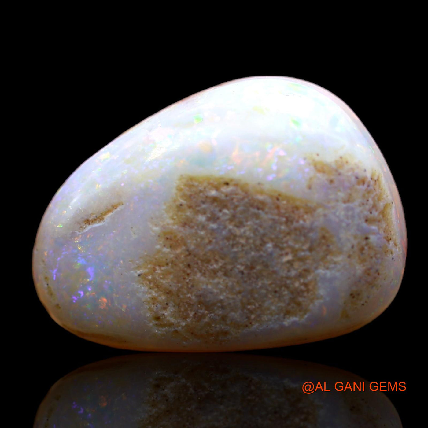 7.00 Cts Natural Australian Fire Opal Fancy Cabochon Loose Gemstone For Jewelry 16x11x5 mm AB-335