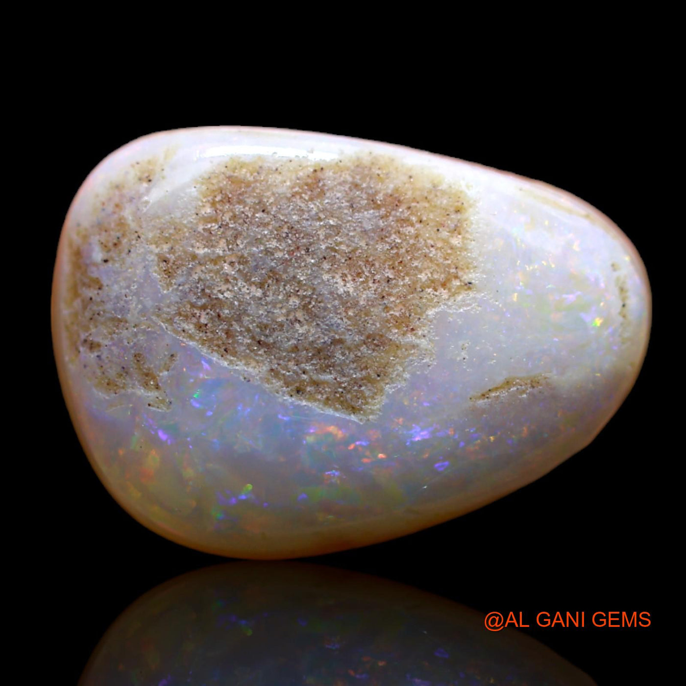 7.00 Cts Natural Australian Fire Opal Fancy Cabochon Loose Gemstone For Jewelry 16x11x5 mm AB-335
