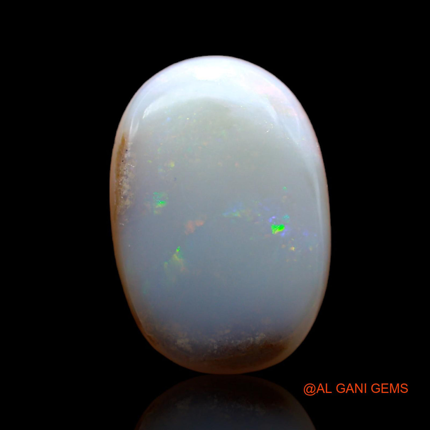 Natural Fire Opal Gemstone 6.20 Cts Loose Oval Cabochon From Australia 16x11x4 mm AB-338