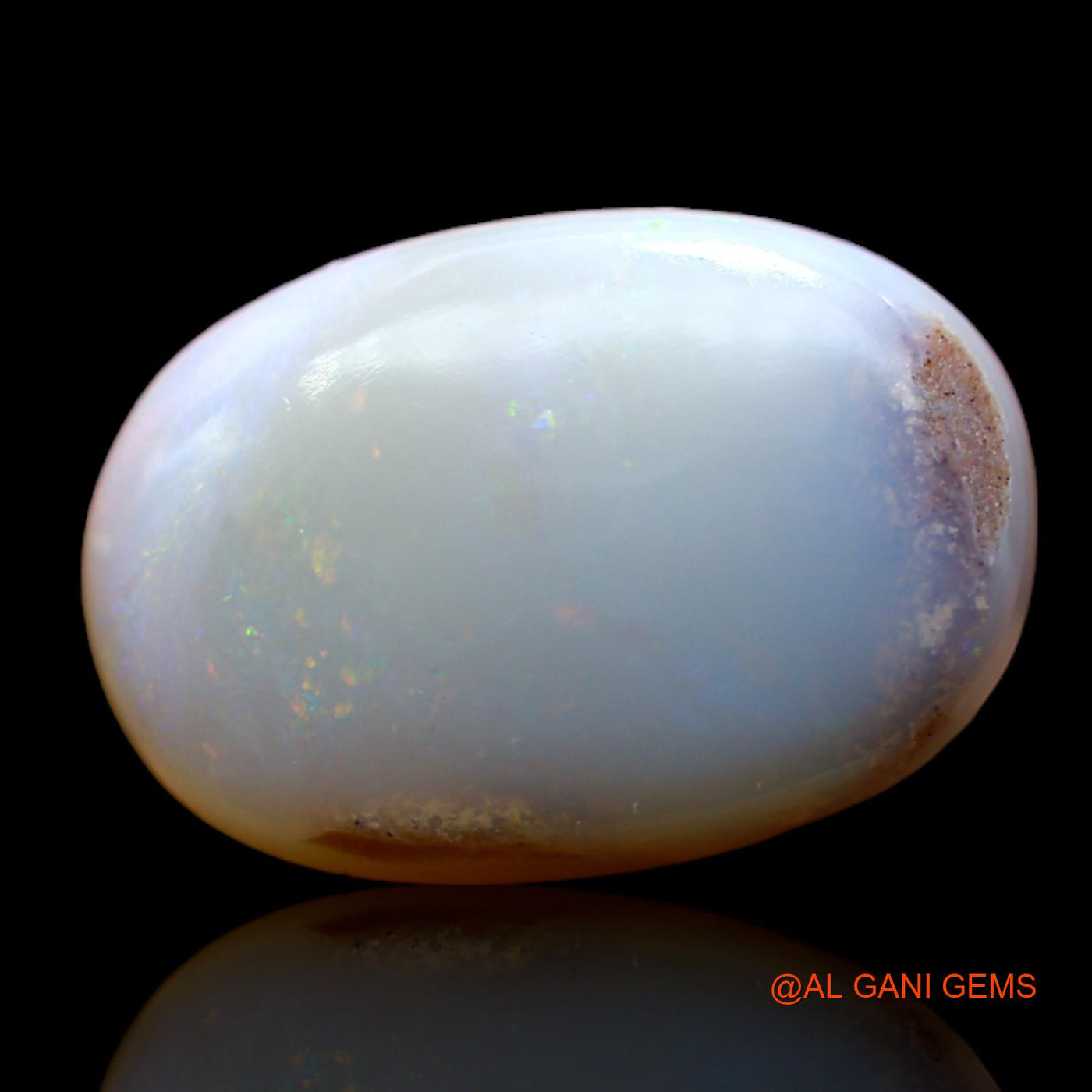 Natural Fire Opal Gemstone 6.20 Cts Loose Oval Cabochon From Australia 16x11x4 mm AB-338