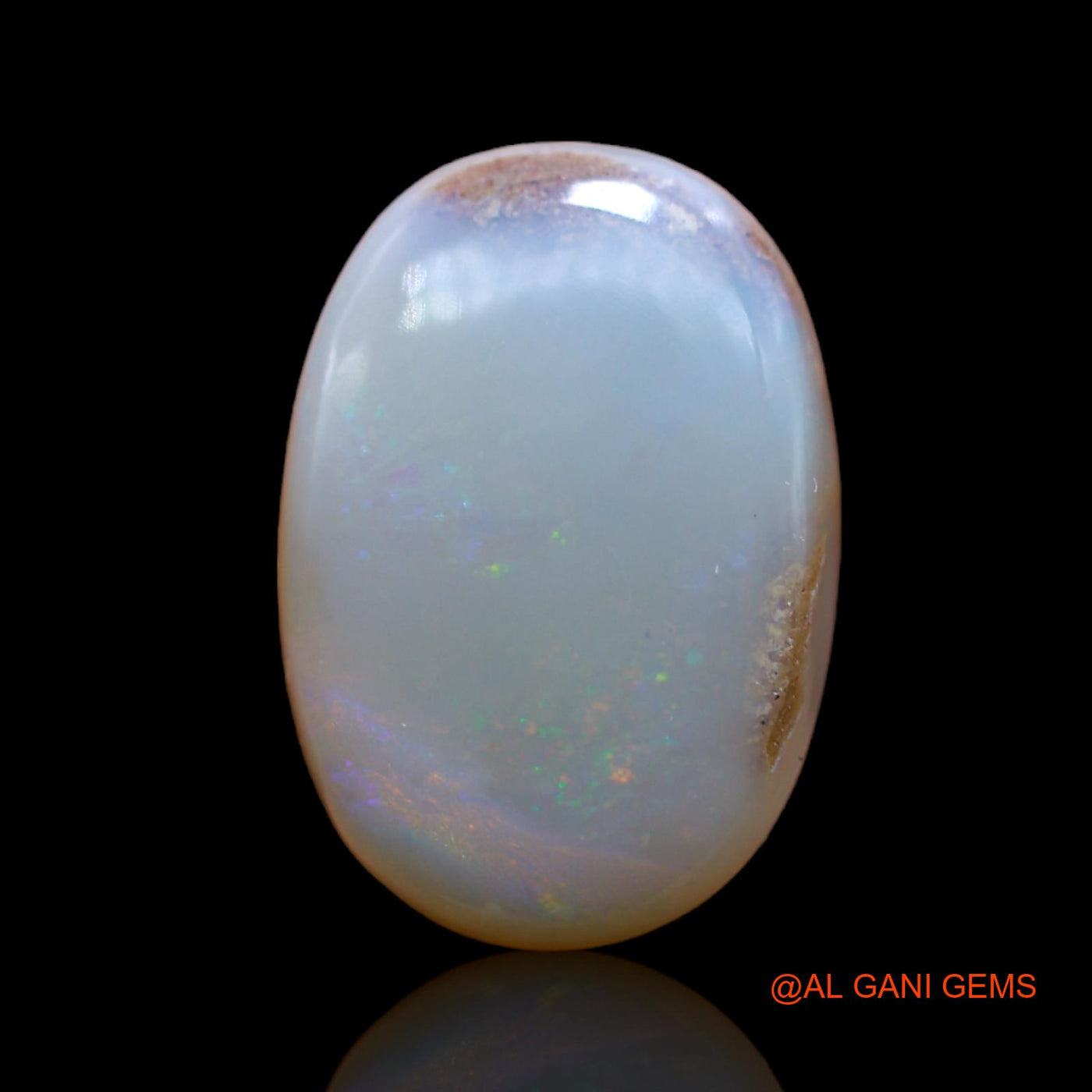 Natural Fire Opal Gemstone 6.20 Cts Loose Oval Cabochon From Australia 16x11x4 mm AB-338