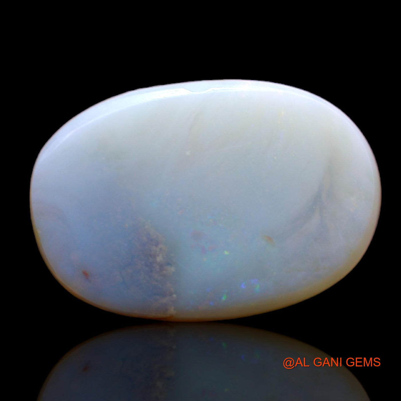 Natural Fire Opal Gemstone 6.20 Cts Loose Oval Cabochon From Australia 16x11x4 mm AB-338