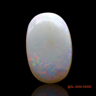 5.00 Cts Unheated Australian Fire Opal Loose Gemstone Oval Cabochon Natural 16x10x4 mm AB-339