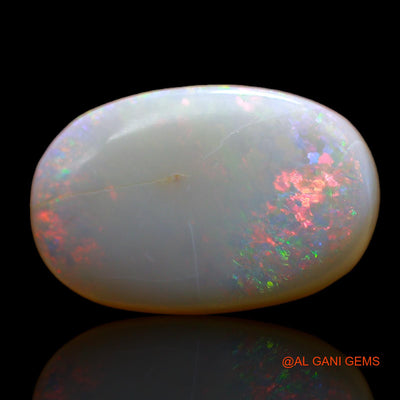 5.00 Cts Unheated Australian Fire Opal Loose Gemstone Oval Cabochon Natural 16x10x4 mm AB-339