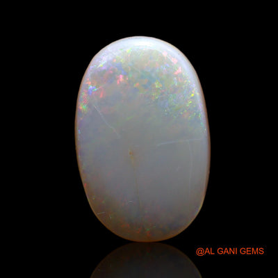 5.00 Cts Unheated Australian Fire Opal Loose Gemstone Oval Cabochon Natural 16x10x4 mm AB-339