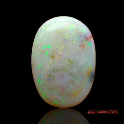 10.45 Cts Unheated Australian Fire Opal Loose Gemstone Oval Cabochon Natural 21x15x4 mm AB-33