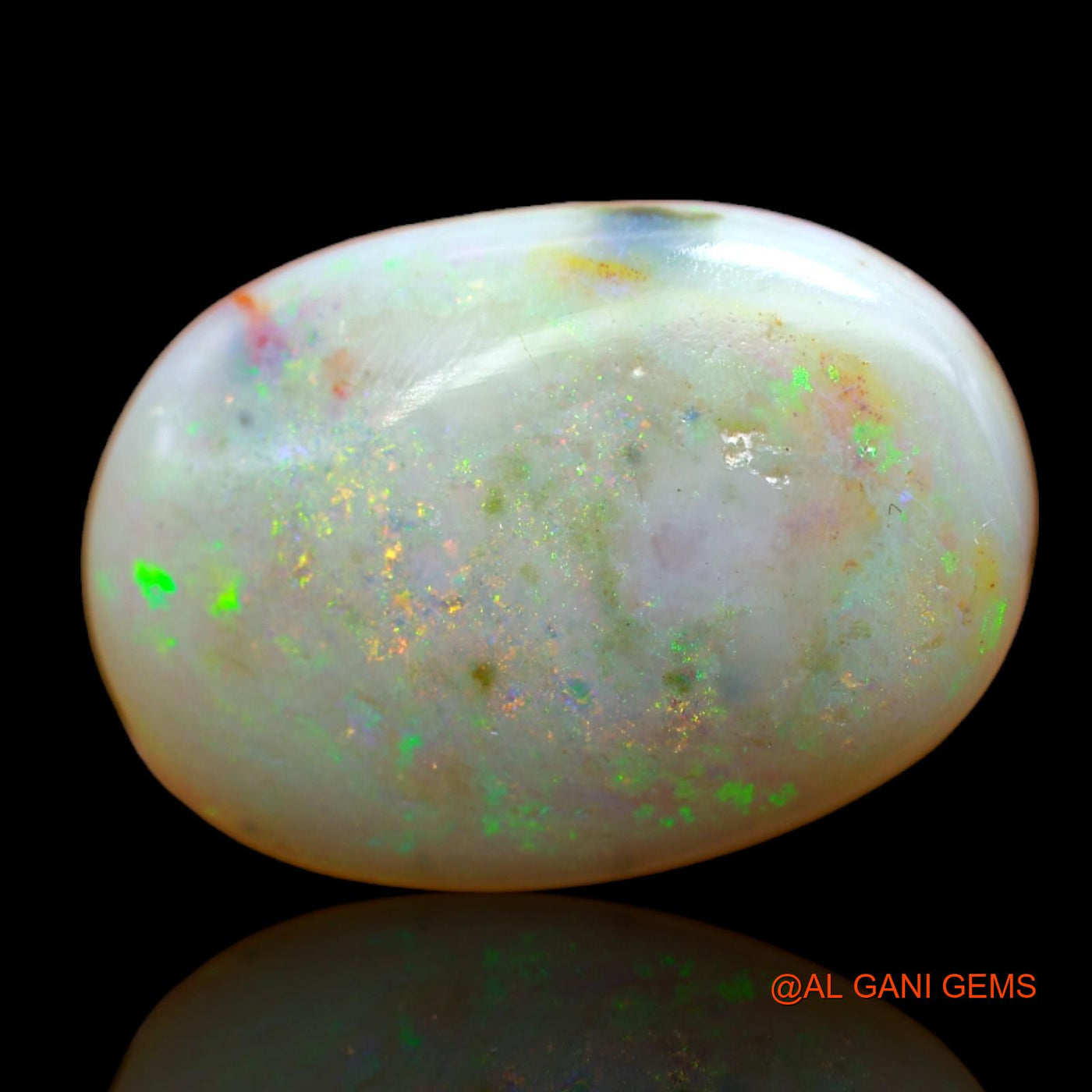 10.45 Cts Unheated Australian Fire Opal Loose Gemstone Oval Cabochon Natural 21x15x4 mm AB-33
