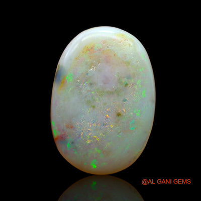 10.45 Cts Unheated Australian Fire Opal Loose Gemstone Oval Cabochon Natural 21x15x4 mm AB-33