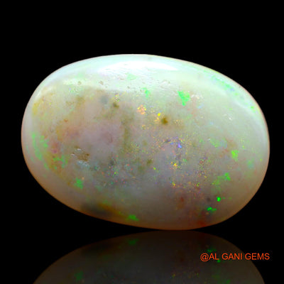 10.45 Cts Unheated Australian Fire Opal Loose Gemstone Oval Cabochon Natural 21x15x4 mm AB-33