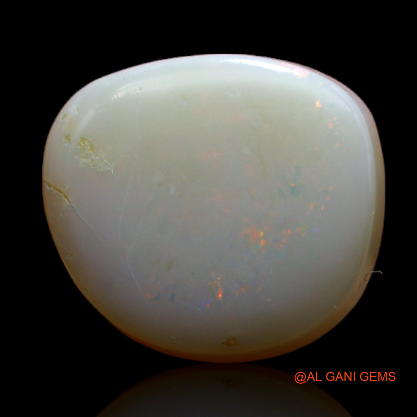 9.00 Cts Natural Australian Fire Opal Fancy Cabochon Loose Gemstone For Jewelry 15x13x6 mm AB-340
