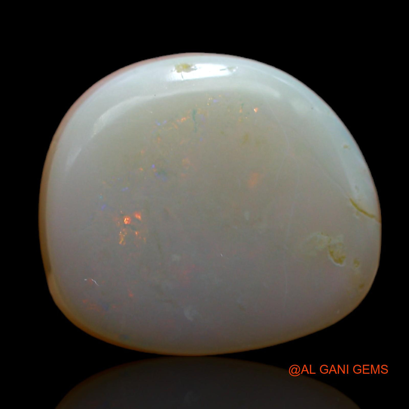 9.00 Cts Natural Australian Fire Opal Fancy Cabochon Loose Gemstone For Jewelry 15x13x6 mm AB-340