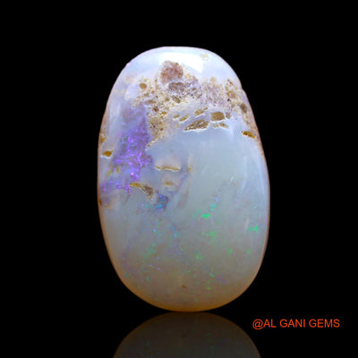 Natural Fire Opal Gemstone 3.50 Cts Loose Oval Cabochon From Australia 16x10x3 mm AB-344
