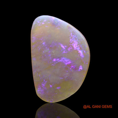 3.40 Cts Unheated Australian Fire Opal Loose Gemstone Fancy Cabochon Natural 17x12x2 mm AB-345