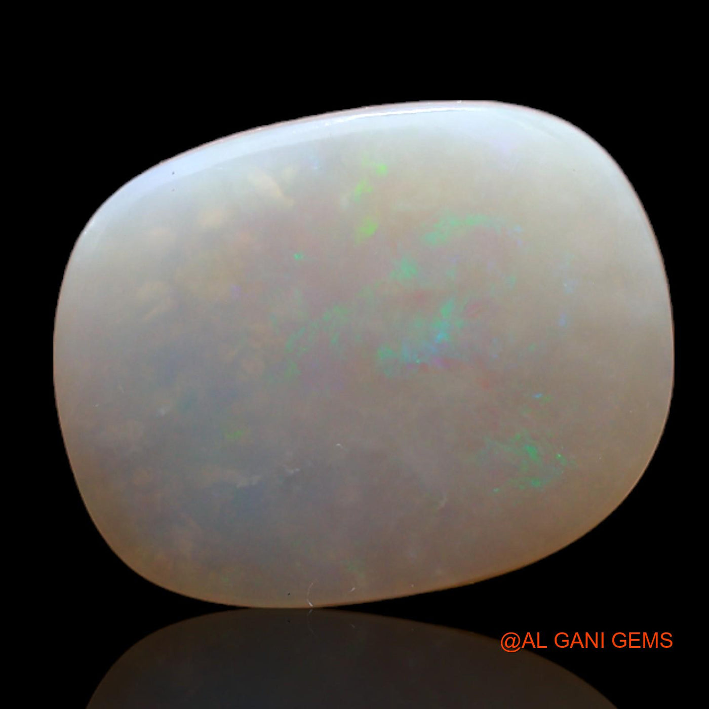 Natural Untreated Fire Opal Loose Gemstone Oval Cabochon From Australia 4.30 Cts 15x12x3 mm AB-346