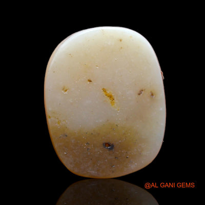 Natural Untreated Fire Opal Loose Gemstone Oval Cabochon From Australia 4.30 Cts 15x12x3 mm AB-346