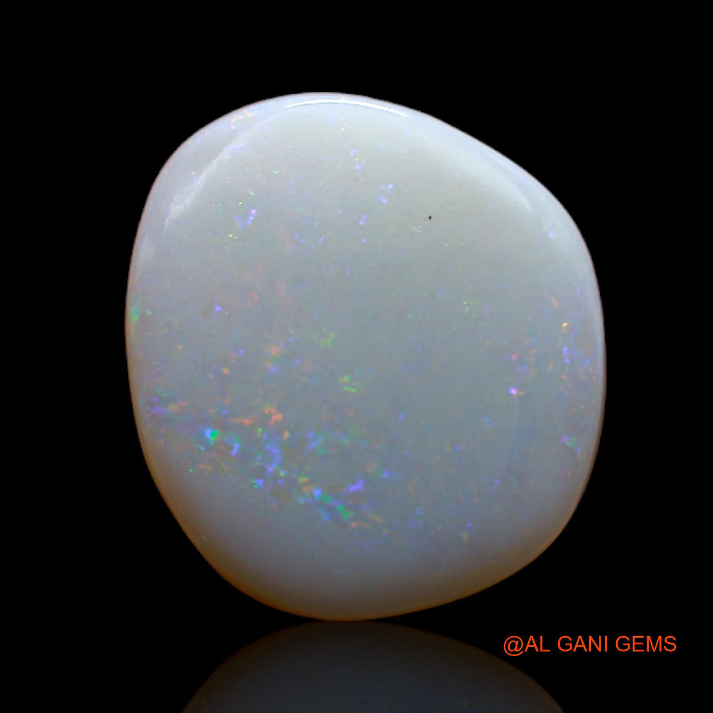 4.30 Cts Unheated Australian Fire Opal Loose Gemstone Fancy Cabochon Natural 15x13x3 mm AB-348