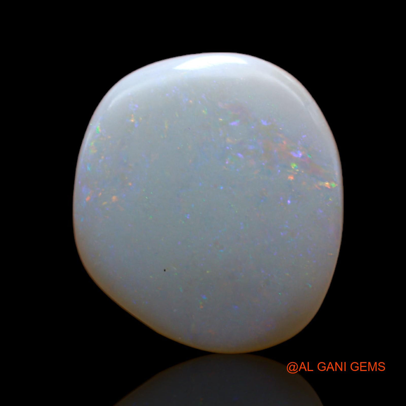 4.30 Cts Unheated Australian Fire Opal Loose Gemstone Fancy Cabochon Natural 15x13x3 mm AB-348