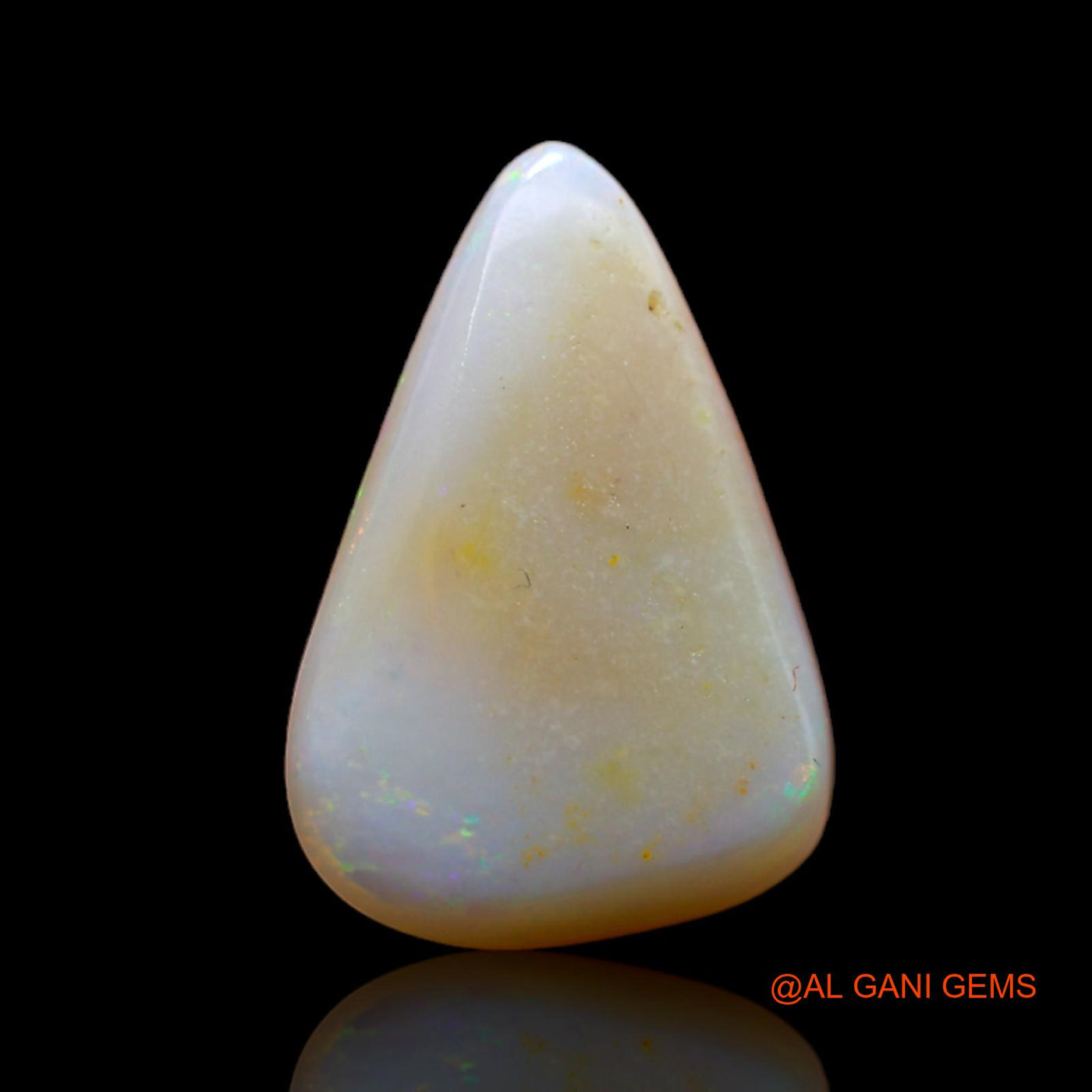 3.50 Cts Natural Australian Fire Opal Loose Gemstone Pear Cabochon 16x11x3 mm AB-349