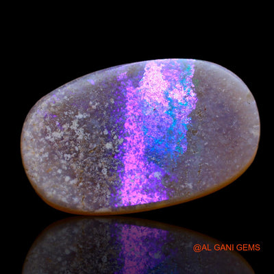 12.25 Cts Unheated Australian Fire Opal Loose Gemstone Oval Cabochon Natural 21x13x5 mm AB-34