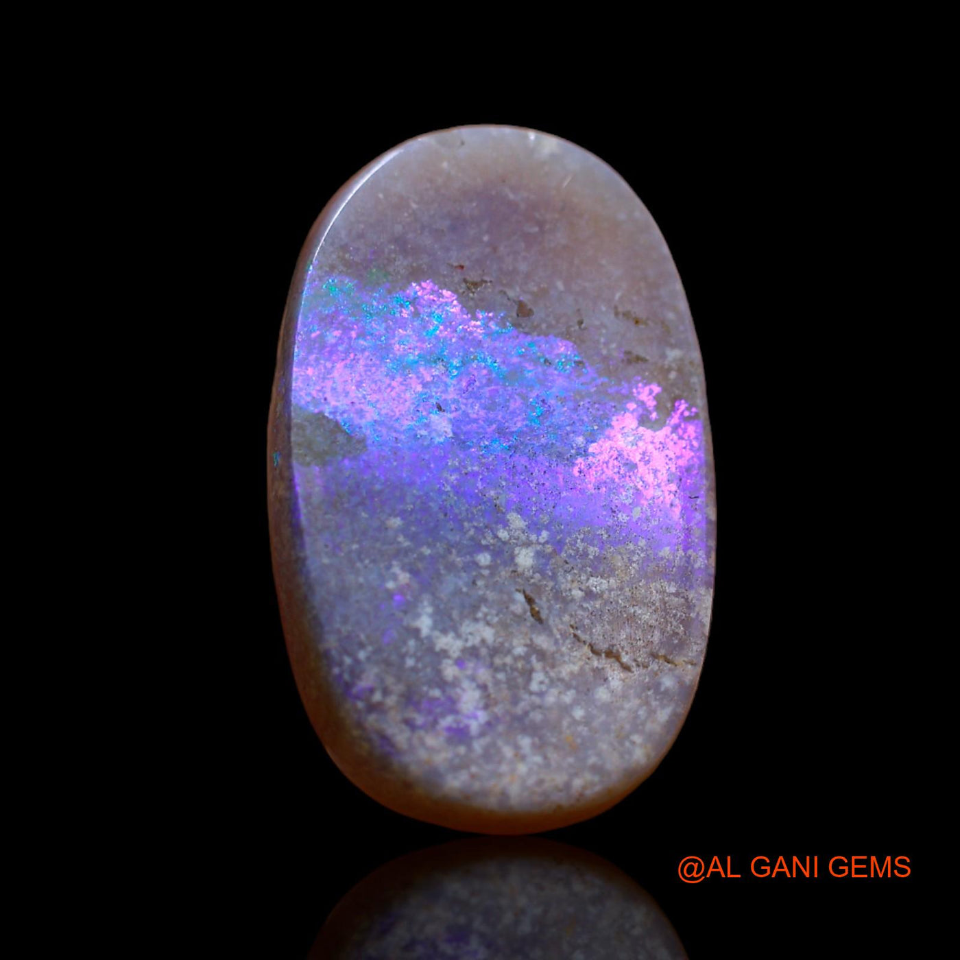 12.25 Cts Unheated Australian Fire Opal Loose Gemstone Oval Cabochon Natural 21x13x5 mm AB-34