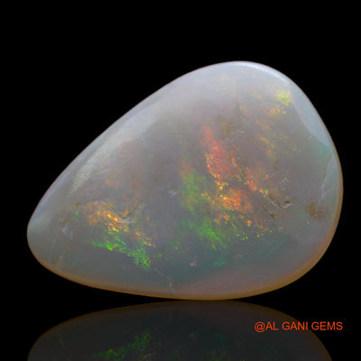 Natural Fire Opal Gemstone 3.00 Cts Loose Pear Cabochon From Australia 15x11x2 mm AB-350