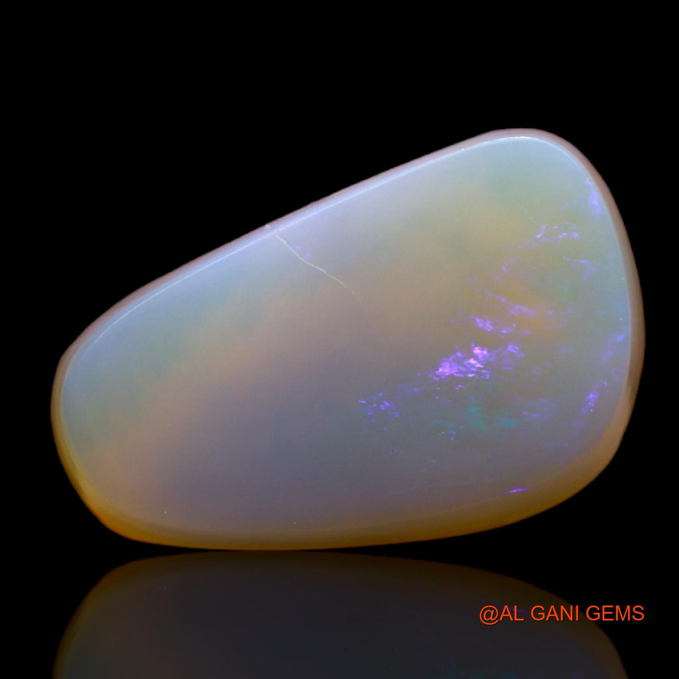 Natural Untreated Fire Opal Loose Gemstone Fancy Cabochon From Australia 10.00 Cts 18x11x6 mm AB-352