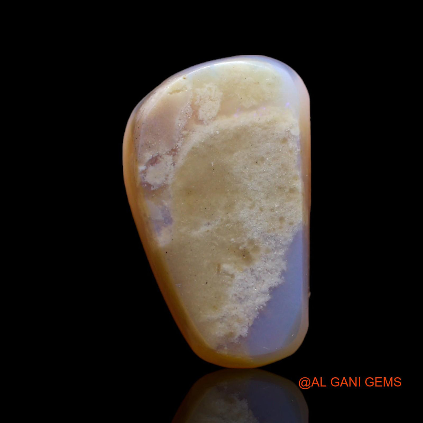 Natural Untreated Fire Opal Loose Gemstone Fancy Cabochon From Australia 10.00 Cts 18x11x6 mm AB-352