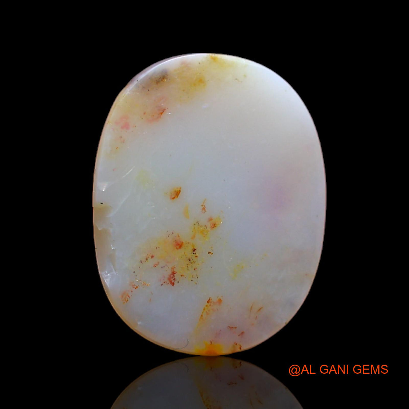 5.00 Cts Unheated Australian Fire Opal Loose Gemstone Oval Cabochon Natural 17x13x3 mm AB-353