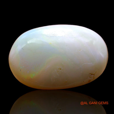 Natural Untreated Fire Opal Loose Gemstone Oval Cabochon From Australia 8.30 Cts 18x11x6 mm AB-354
