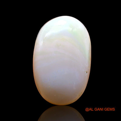 Natural Untreated Fire Opal Loose Gemstone Oval Cabochon From Australia 8.30 Cts 18x11x6 mm AB-354
