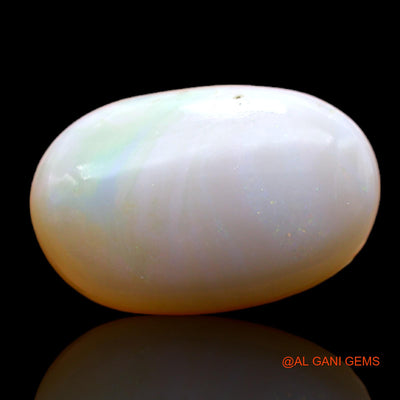 Natural Untreated Fire Opal Loose Gemstone Oval Cabochon From Australia 8.30 Cts 18x11x6 mm AB-354