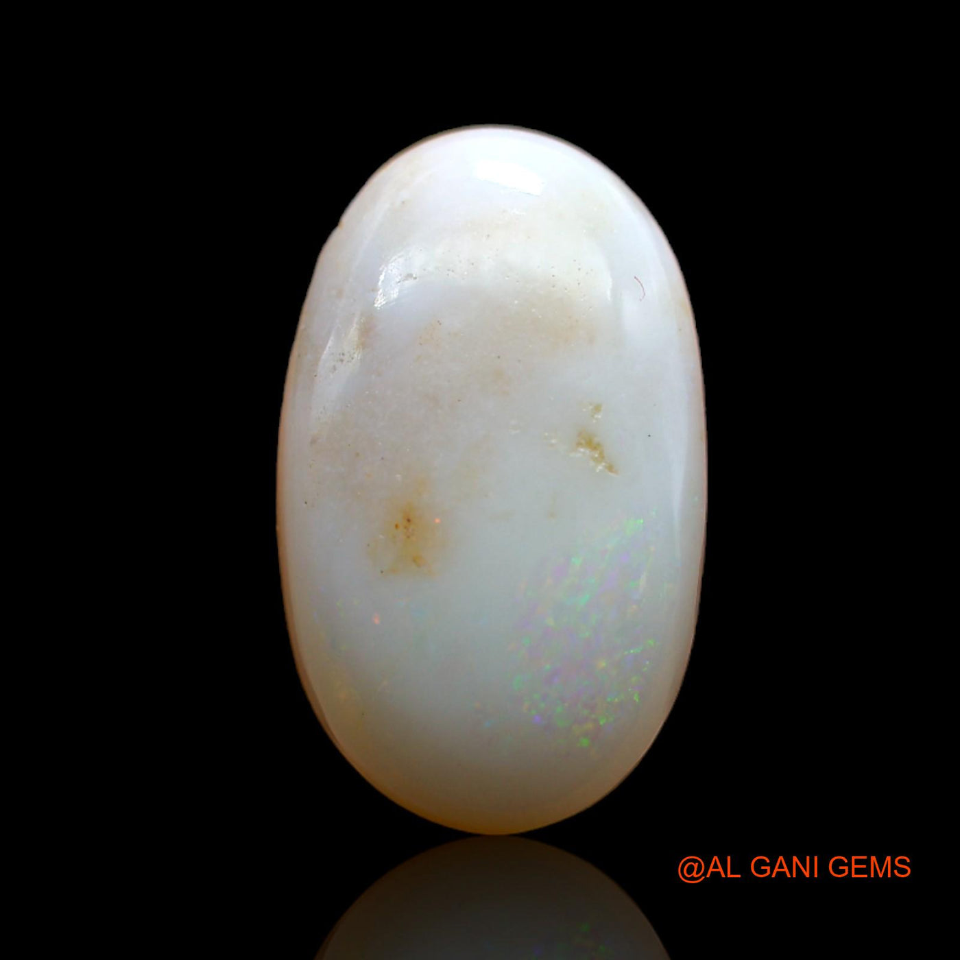 5.80 Cts Unheated Australian Fire Opal Loose Gemstone Oval Cabochon Natural 18x11x4 mm AB-355