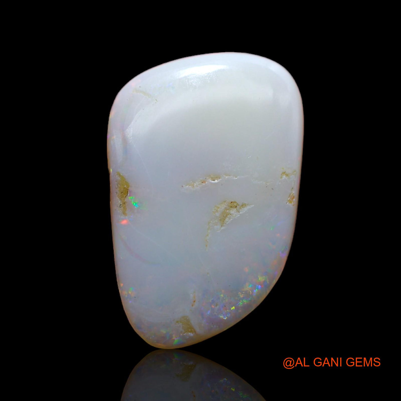4.70 Cts Natural Australian Fire Opal Loose Gemstone Fancy Cabochon 18x12x3 mm AB-357