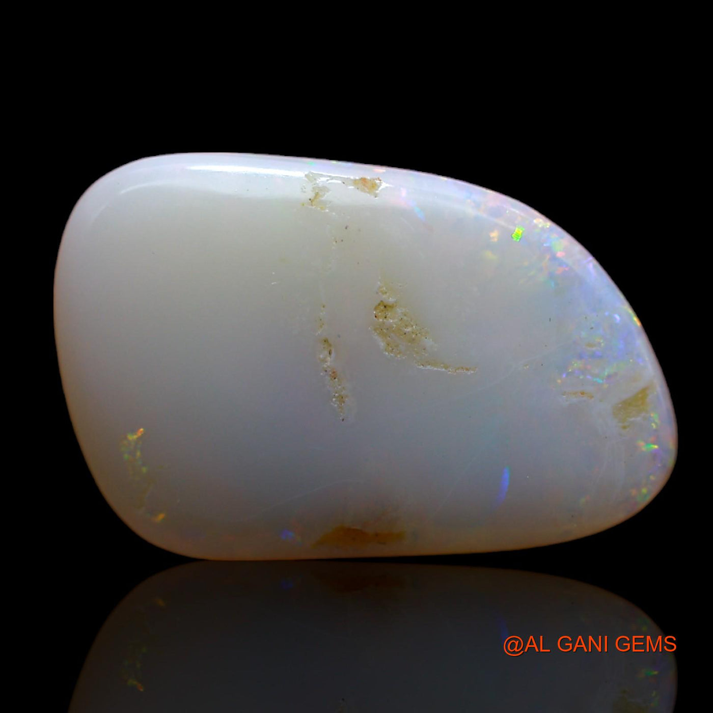 4.70 Cts Natural Australian Fire Opal Loose Gemstone Fancy Cabochon 18x12x3 mm AB-357