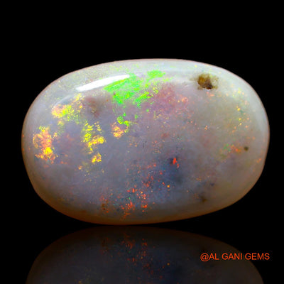 11.10 Cts Natural Australian Fire Opal Loose Gemstone Oval Cabochon 20x13x5 mm AB-35