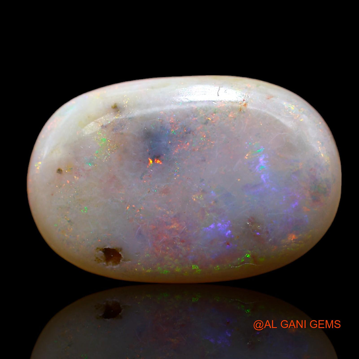 11.10 Cts Natural Australian Fire Opal Loose Gemstone Oval Cabochon 20x13x5 mm AB-35