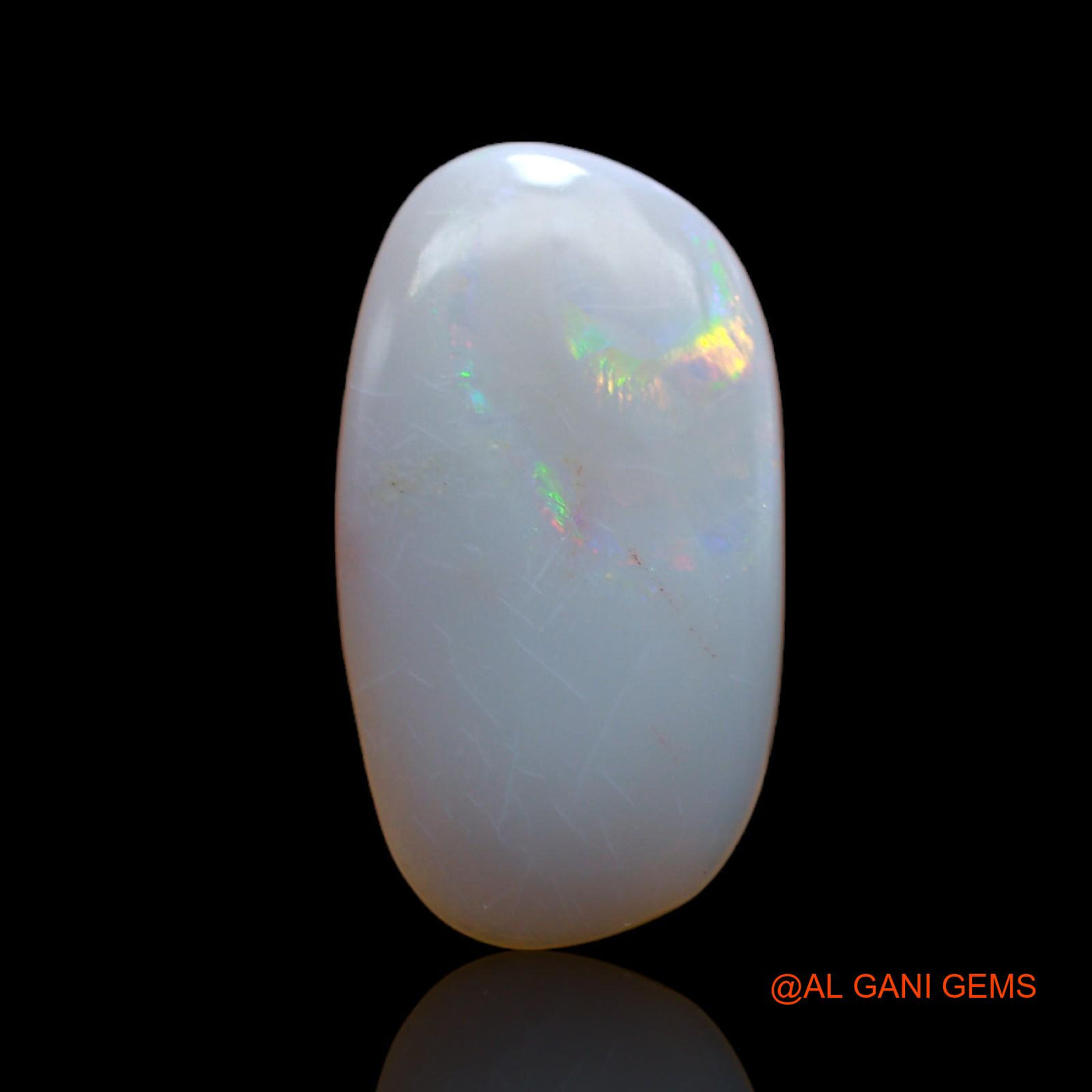 4.00 Cts Natural Australian Fire Opal Loose Gemstone Oval Cabochon 19x10x3 mm AB-360