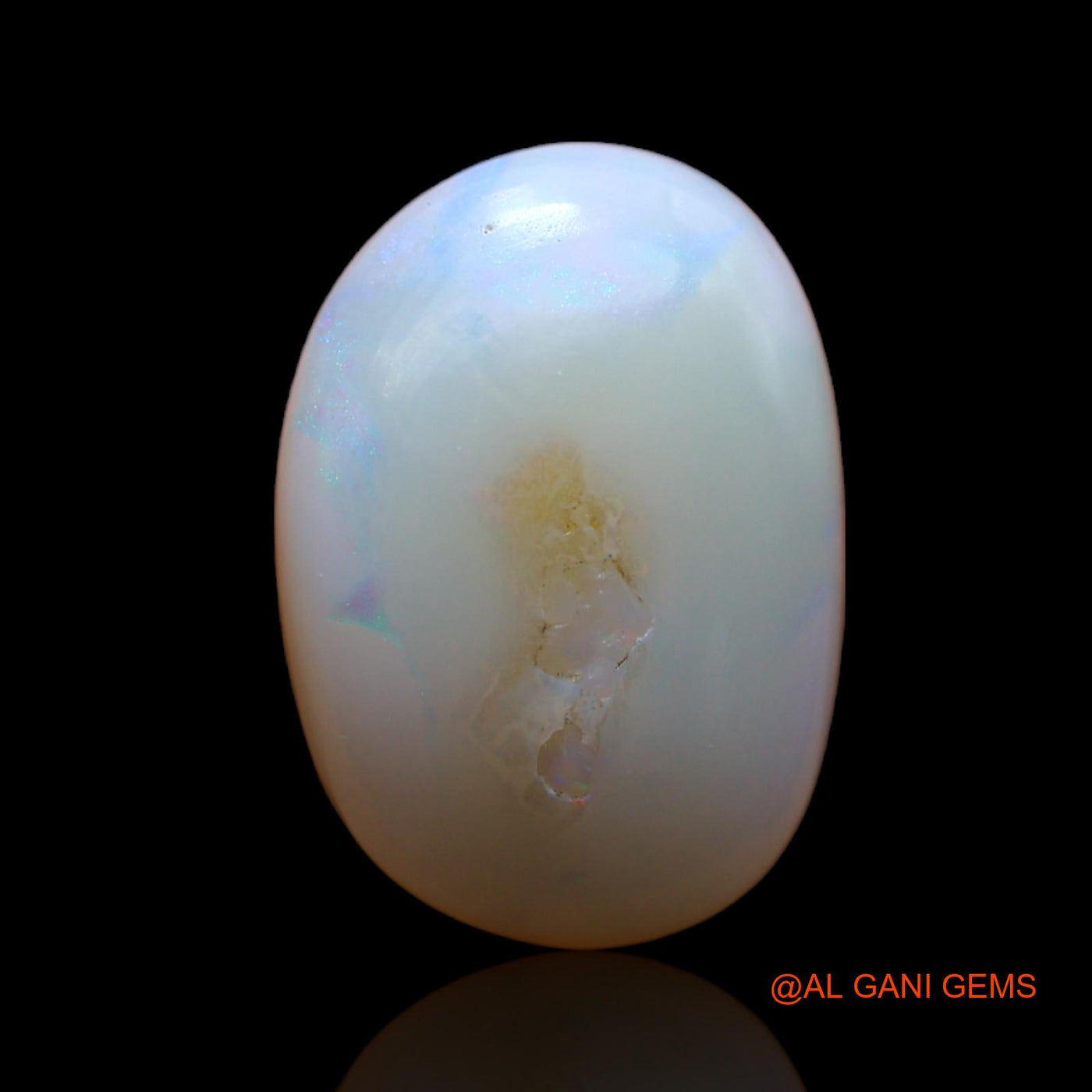Natural Untreated Fire Opal Loose Gemstone Fancy Cabochon From Australia 6.60 Cts 17x12x4 mm AB-361