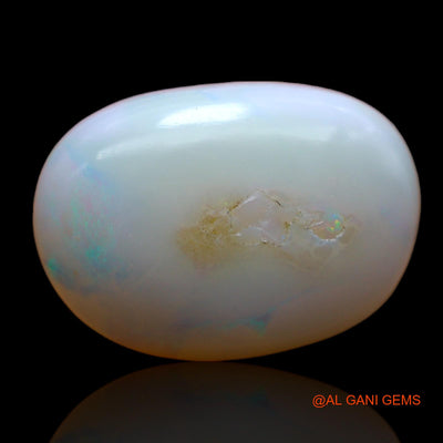 Natural Untreated Fire Opal Loose Gemstone Fancy Cabochon From Australia 6.60 Cts 17x12x4 mm AB-361