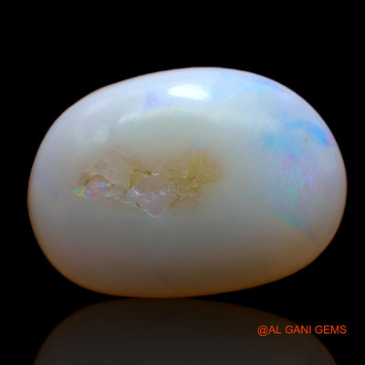 Natural Untreated Fire Opal Loose Gemstone Fancy Cabochon From Australia 6.60 Cts 17x12x4 mm AB-361